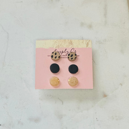 Dot & Gold Stud Pack